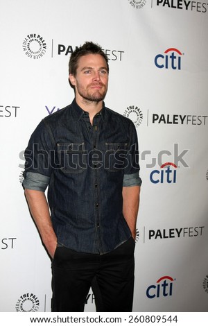 LOS ANGELES - MAR 14:  Stephen Amell at the PaleyFEST LA 2015 - \