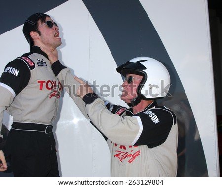 LOS ANGELES - FEB 21:  Nathan Kress, Robert Patrick at the Grand Prix of Long Beach Pro/Celebrity Race Training at the Willow Springs International Raceway on March 21, 2015 in Rosamond, CA