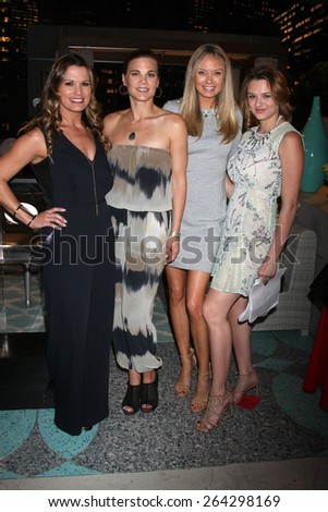 LOS ANGELES - MAR 26: Melissa Clare Egan, Gina Tognoni, Melissa Ordway, Hunter King at the Young & Restless 42nd Anniversary Celebration at the CBS Television City on March 26, 2015 in Los Angeles, CA