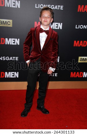 LOS ANGELES - MAR 25:  Mason Vale Cotton at the Mad Men Black & Red Gala at the Dorthy Chandler Pavillion on March 25, 2015 in Los Angeles, CA