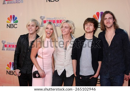 LOS ANGELES - MAR 29:  R5 at the 2015 iHeartRadio Music Awards at the Shrine Auditorium on March 29, 2015 in Los Angeles, CA