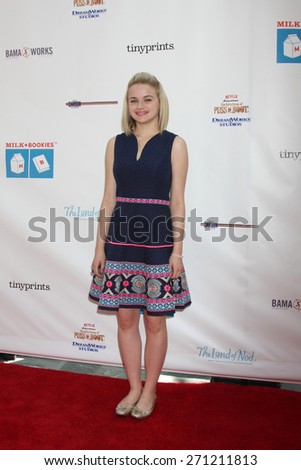 LOS ANGELES - FEB 19:  Joey King at the Milk+Bookies Sixth Annual Story Time Celebration at the Toyota Grand Prix Racecourse on April 19, 2015 in Long Beach, CA