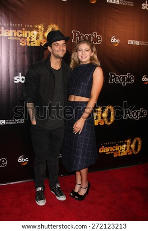 LOS ANGELES - April 21:  Mark Ballas, Willow Shields at the \