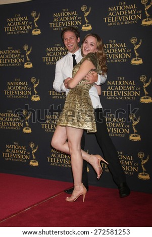 LOS ANGELES - FEB 24:  Lachlan Buchanan, Hunter King at the Daytime Emmy Creative Arts Awards 2015 at the Universal Hilton Hotel on April 24, 2015 in Los Angeles, CA