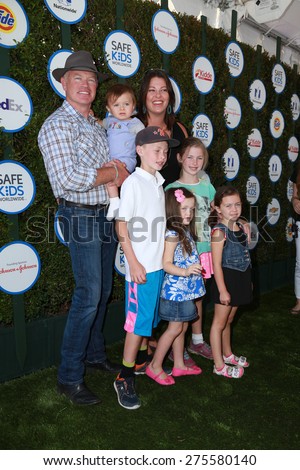 LOS ANGELES - APR 26:  Neal McDonough with family at the Safe Kids Day LA at the The Lot on April 26, 2015 in Los Angeles, CA