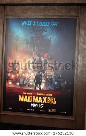 LOS ANGELES - MAY 7:  Mad Max Atmosphere at the Mad Max: Fury Road Los Angeles Premiere at the TCL Chinese Theater IMAX on May 7, 2015 in Los Angeles, CA