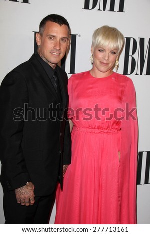 LOS ANGELES - MAY 12:  Carey Hart, Pink, Alecia Moore  at the BMI Pop Music Awards at the Beverly Wilshire Hotel on May 12, 2015 in Beverly Hills, CA