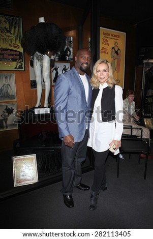 LOS ANGELES - MAY 27:  Jerome Ro Brooks, Donna Mills at the Missing Marilyn Monroe Images Unveiled at the Hollywood Museum on May 27, 2015 in Los Angeles, CA