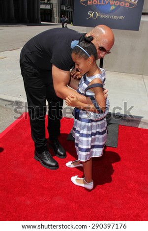 LOS ANGELES - JUN 23:  Vin Diesel, Tyrese Gibson\'s daughter at the \