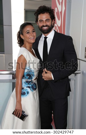 LOS ANGELES - AUG 1:  Emmanuelle Chriqui, Adrian Bellani at the The Dizzy Feet Foundation`s Celebration Of Dance Gala at the Club Nokia on August 1, 2015 in Los Angeles, CA