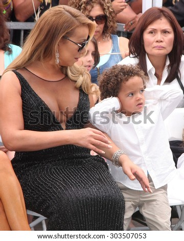 , LOS ANGELES - AUG 5:  Mariah Carey, Moroccan Cannon at the Mariah Carey Hollywood Walk of Fame Ceremony at the W Hollywood on August 5, 2015 in Los Angeles, CA