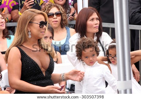 , LOS ANGELES - AUG 5:  Mariah Carey, Moroccan Cannon at the Mariah Carey Hollywood Walk of Fame Ceremony at the W Hollywood on August 5, 2015 in Los Angeles, CA