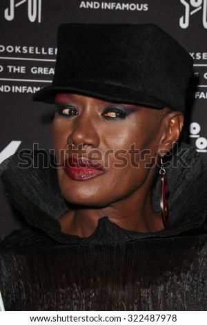 LOS ANGELES - SEP 29:  Grace Jones at the Grace Jones signs \'I\'ll Never Write My Memoirs\' at the Book Soup on September 29, 2015 in West Hollywood, CA
