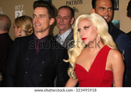 LOS ANGELES - OCT 3:  Matt Bomer, Lady Gaga at the \
