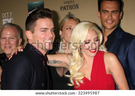 LOS ANGELES - OCT 3:  Matt Bomer, Lady Gaga at the \