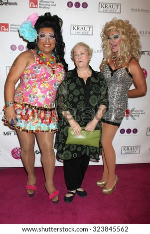LOS ANGELES - OCT 4:  Kathy Kinney, Drag Queens at the Best In Drag Show at the Orpheum Theatre on October 4, 2015 in Los Angeles, CA