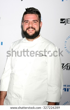 LOS ANGELES - OCT 8:  Antonio Columbo at the Autism Speaks Celebrity Chef Gala at the Barker Hanger on October 8, 2015 in Santa Monica, CA
