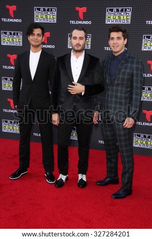 LOS ANGELES - OCT 8:  Reik at the Latin American Music Awards at the Dolby Theater on October 8, 2015 in Los Angeles, CA