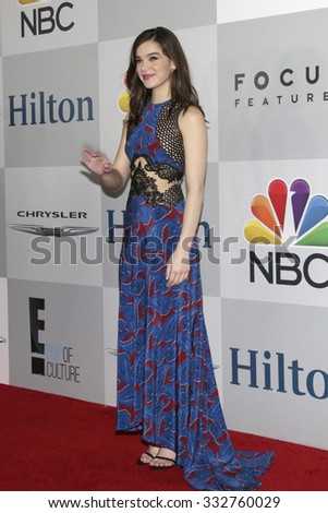 LOS ANGELES - JAN 11:  Hailee Steinfeld at the NBC Post Golden Globes Party at a Beverly Hilton on January 11, 2015 in Beverly Hills, CA