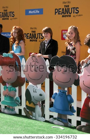 LOS ANGELES - NOV 1:  Peanuts Voice Actors at the \
