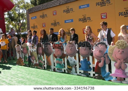 LOS ANGELES - NOV 1:  Peanuts Voice Actors at the \