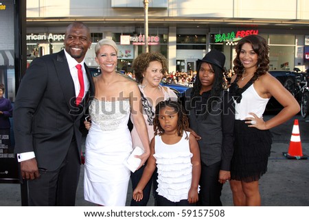 LOS ANGELES - AUG 12:  Terry Crews & Family arrive at the \
