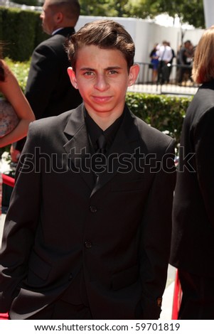 stock photo LOS ANGELES AUG 21 Moises Arias arrives at the 2010 