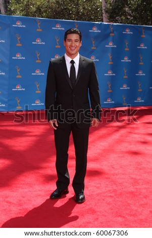 LOS ANGELES - AUG 29:  Mario Lopez arrives at the 2010 Emmy Awards at Nokia Theater at LA Live on August 29, 2010 in Los Angeles, CA