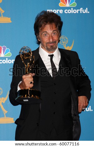 LOS ANGELES - AUG 29:  Al Pacino in the Press Room at the 2010 Emmy Awards at Nokia Theater at LA Live on August 29, 2010 in Los Angeles, CA