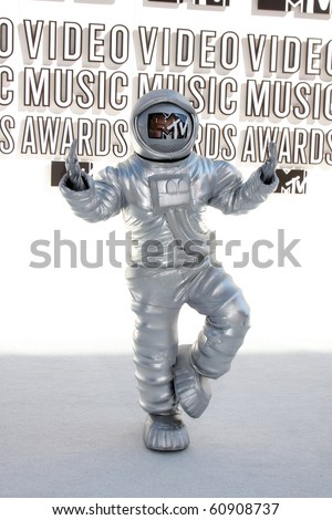 LOS ANGELES - SEP 12:  MTV Moon Man arrives at the 2010 MTV Video Music Awards  at Nokia - LA Live on September 12, 2010 in Los Angeles, CA