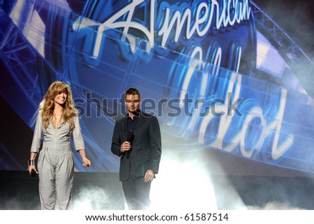 LOS ANGELES - SEP 22:  Jennifer Lopez, Ryan Seacrest at the American Idol Season 10 Judges Announcement at Forum on September 22, 2010 in Ingelwood, CA