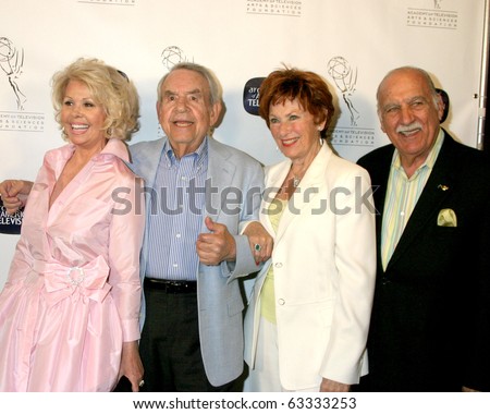 LOS ANGELES - JUN 4:  Tom Bosley & Marion Ross (With spouses) arrive at the \
