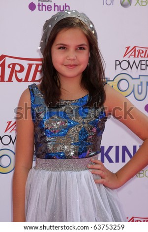 LOS ANGELES - OCT 24:  Bailee Madison arrives at the Variety Power of Youth Event 2010 at Paramount Studios on October 24, 2010 in Los Angeles, CA