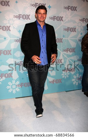 LOS ANGELES - JAN 11:  David Boreanaz arrives at the FOX TCA Winter 2011 Party at Villa Sorriso on January 11, 2011 in Pasadena, CA