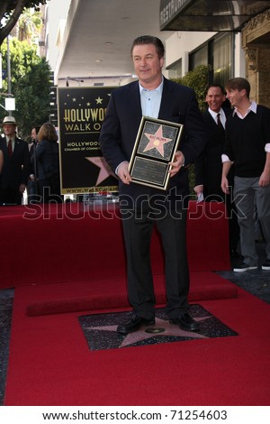 Walk Fame on Los Angeles   Feb 14  Alec Baldwin At The Walk Of Fame Star Ceremony