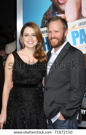 jenna fischer husband. stock photo : LOS ANGELES - FEB 23: Jenna Fischer, husband Lee Kirk arrive