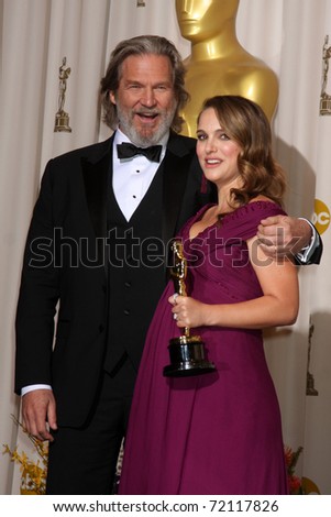 LOS ANGELES -  27:  Jeff Bridges, Natalie Portman in the Press Room at the 83rd Academy Awards at Kodak Theater, Hollywood & Highland on February 27, 2011 in Los Angeles, CA