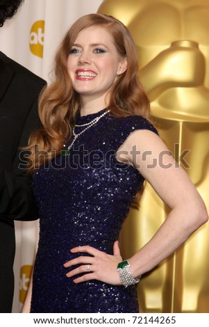 LOS ANGELES -  FEB 27: Amy Adams arrives in the Press Room at the 83rd Academy Awards at Kodak Theater, Hollywood & Highland on February 27, 2011 in Los Angeles, CA