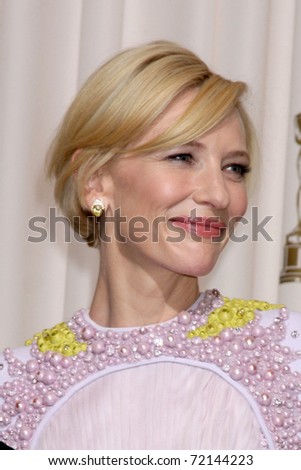 LOS ANGELES -  FEB 27: Cate Blanchett arrives in the Press Room at the 83rd Academy Awards at Kodak Theater, Hollywood & Highland on February 27, 2011 in Los Angeles, CA