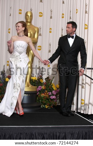 LOS ANGELES -  FEB 27: Nicole Kidman, Hugh Jackman arrive in the Press Room at the 83rd Academy Awards at Kodak Theater, Hollywood & Highland on February 27, 2011 in Los Angeles, CA