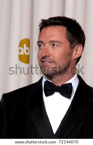 LOS ANGELES -  FEB 27: Hugh Jackman arrives in the Press Room at the 83rd Academy Awards at Kodak Theater, Hollywood & Highland on February 27, 2011 in Los Angeles, CA