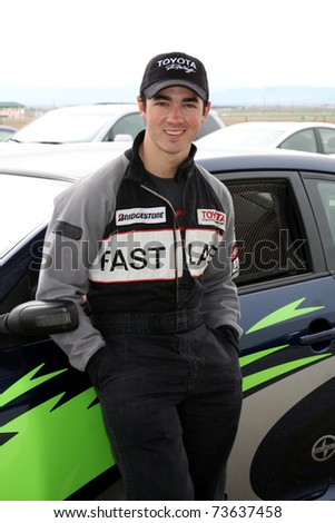 LOS ANGELES - MAR 19:  Kevin Jonas at the Toyota Pro/Celebrity Race Training Session at Willow Springs Speedway on March 19, 2011 in Rosamond, CA