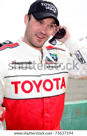 LOS ANGELES - MAR 19:  Brian Austin Green at the Toyota Pro/Celebrity Race Training Session at Willow Springs Speedway on March 19, 2011 in Rosamond, CA