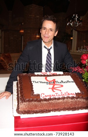 LOS ANGELES - MAR 24:  Christian LeBlanc at the Young & Restless 38th Anniversary On Set Press Party at CBS Television City on March 24, 2011 in Los Angeles, CA