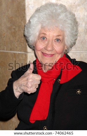 LOS ANGELES - MAR 27:  Charlotte Rae arriving at the 25th Annual Professional Dancers Society Gypsy Awards at Beverly Hilton Hotel on March 27, 2011 in Beverly Hills, CA