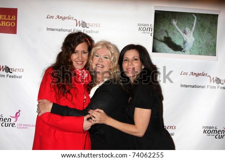 LOS ANGELES - MAR 26:  Joely Fisher, Connie Stevens, Tricia Leigh FIsher arriving at the \