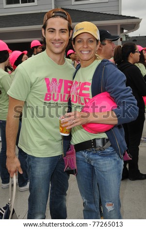 LOS ANGELES - MAY 14:  Francisco San Martin, Arianne Zucker at the Habitat for Humanity Women\'s Empowerment Build at Carl Street on May 14, 2011 in Pacoima, CA