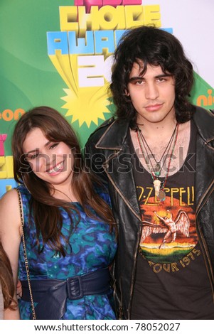 stock photo LOS ANGELES APR 2 Sophie Simmons Nick Simmons arriving at