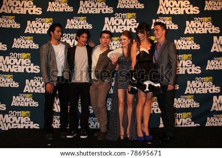 LOS ANGELES - JUN 5:  Teen Wolf Cast in the Press Room at the the 2011 MTV Movie Awards at Gibson Ampitheatre on June 5, 2011 in Los Angeles, CA