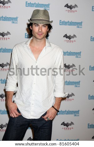 LOS ANGELES - JUL 23:  Ian Somerhalder arriving at the EW Comic-con Party 2011 at EW Comic-con Party 2011 on July 23, 2011 in Los Angeles, CA